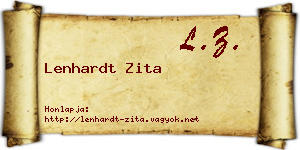 Lenhardt Zita névjegykártya